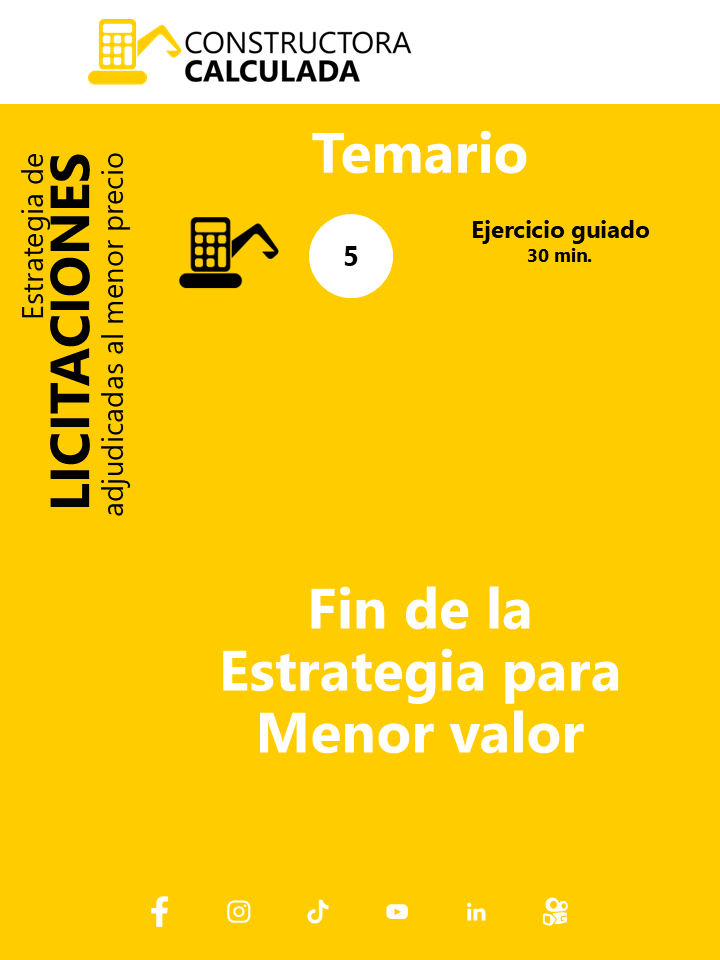 (Precio para 3 participantes) Estrategia de LICITACIONES adjudicadas al menor precio (Subasta Inversa – Menor cuantía) - CAPACITACIÓN virtual en vivo